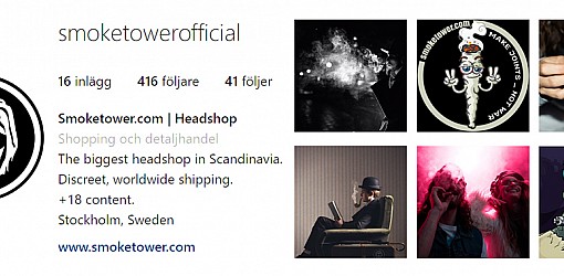Följ oss på @smoketowerofficial