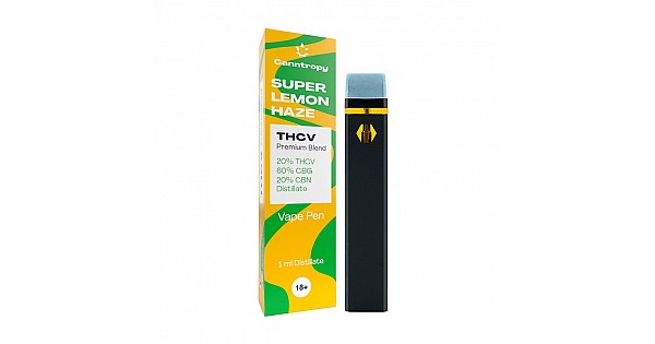 Canntropy Disposable Vape Lemon Haze (THCV,CBG,CBN) 1ml | Smoketower.com