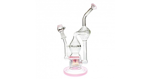 Oil Rigs : Pure Glass Infinity Recycler Inline-Ratchet Perc