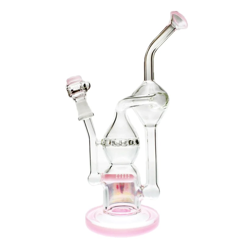 Oil Rigs : Pure Glass Infinity Recycler Inline-Ratchet Perc